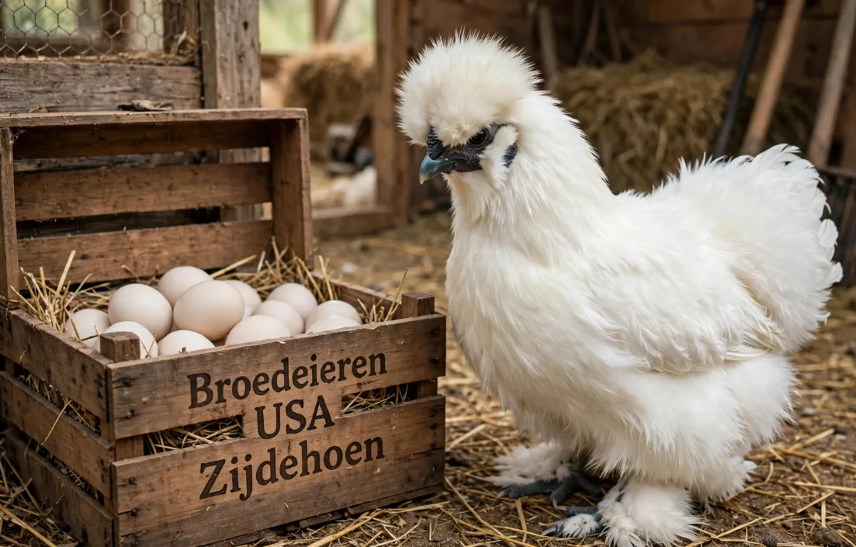 Foto van Broedeieren - USA Zijdehoen